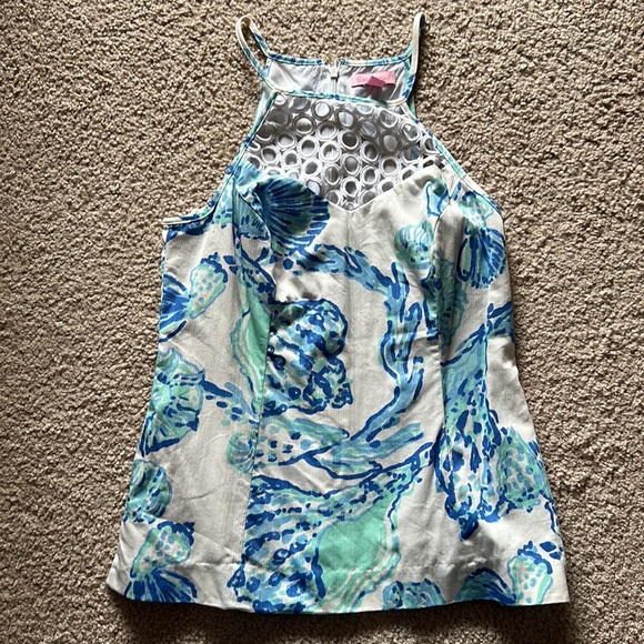 Gently Used Lilly Pulitzer Larina Resort Tank Size 4 in Barefoot Princess - Picture 3 of 8